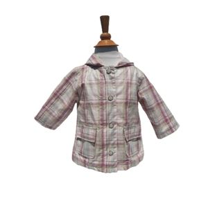 Baby Gap Girl hooded lined Rain Coat 6-12mo.